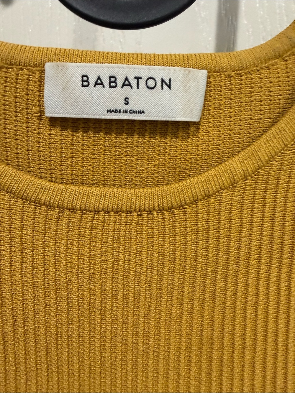 Babaton Yellow Ribbed Cropped Tank - Picture 3 of 4